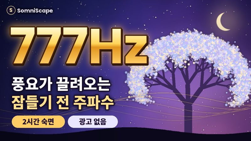 777Hz 풍요가 끌려오는 잠들기 전 주파수 썸네일
